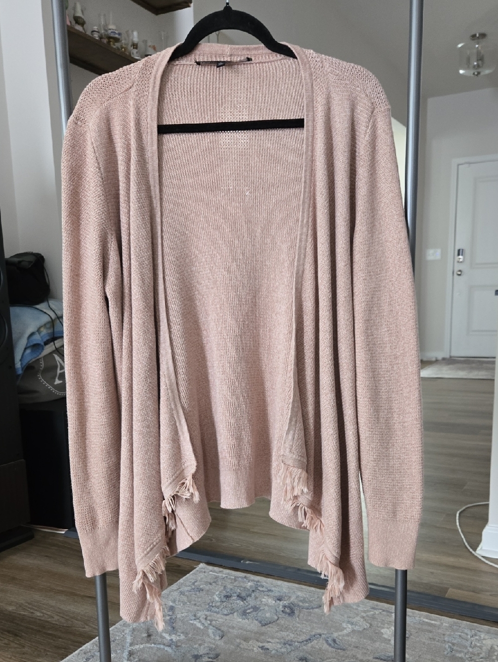 White House Black Market Fringe Cardigan